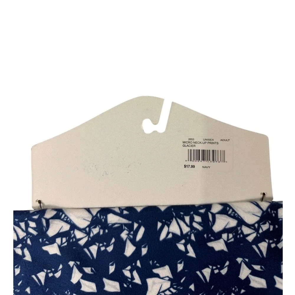 Seirus Neck Up Navy Glacier Micro Fleece Neck Warmer Gaiter Unisex Adult NWT